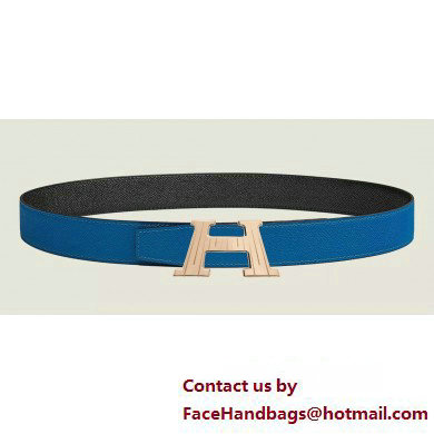 Hermes H Take Off belt buckle & Reversible leather strap 32 mm 13 2023